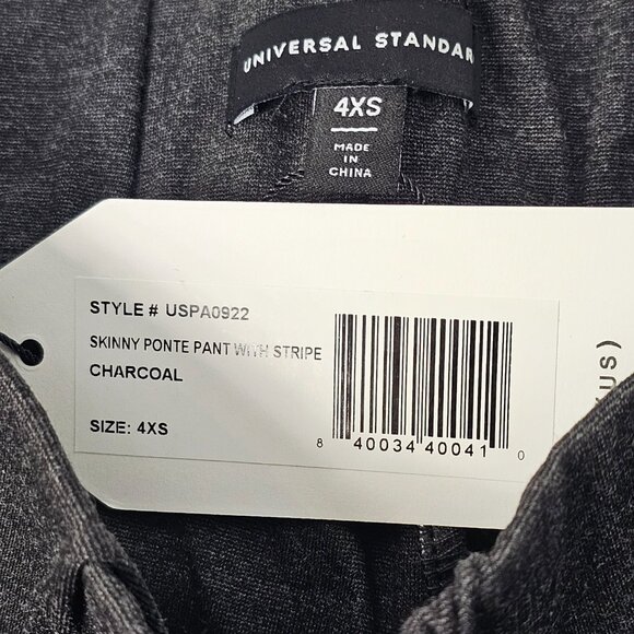 Universal Standard Women's Charcoal Grey Skinny Point Casual Pants Size XS NWT - Picture 8 of 15